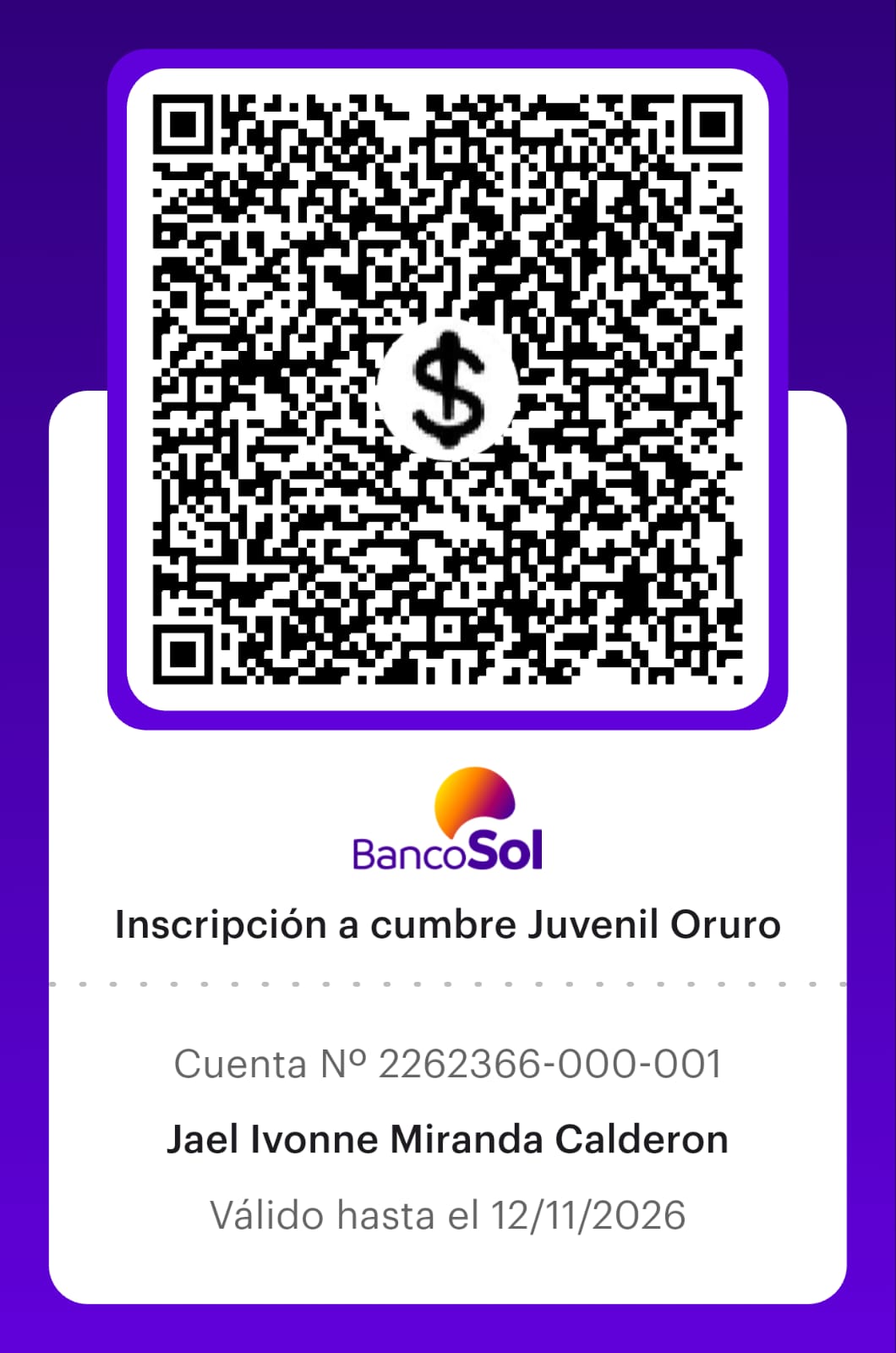 QR de pago